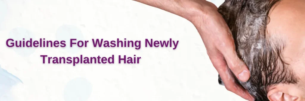 Guidelines for Washing Newly Transplanted Hair