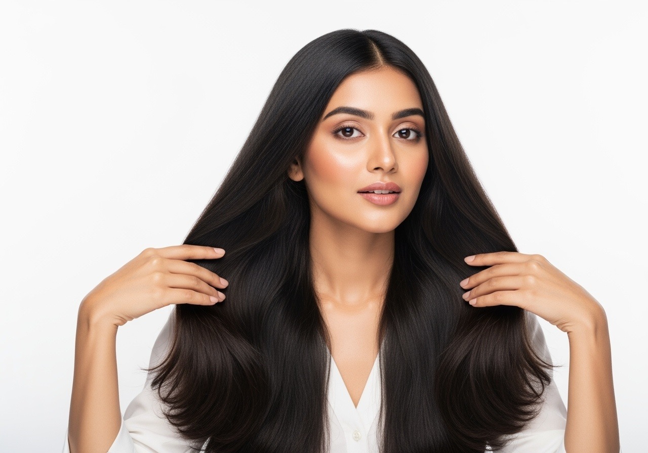 Woman with thick, healthy hair representing tips to boost hair growth naturally, Rejuvena Cosmo Care Jaipur